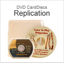 DVD CardDiscs Replication