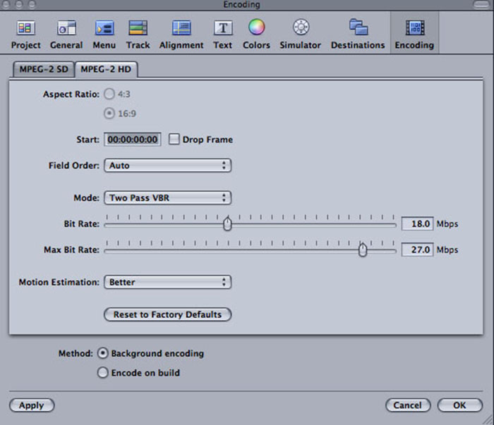 Abet Disc DVD Encoding