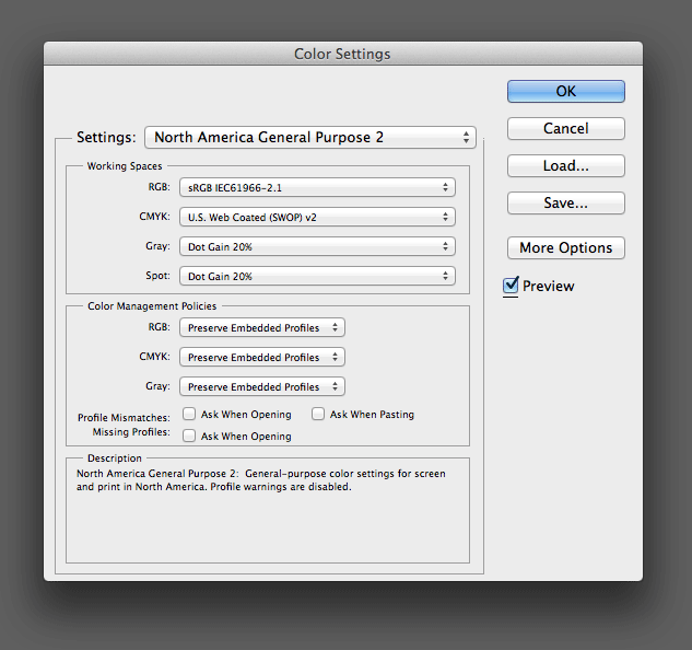 Accurate Color Settings